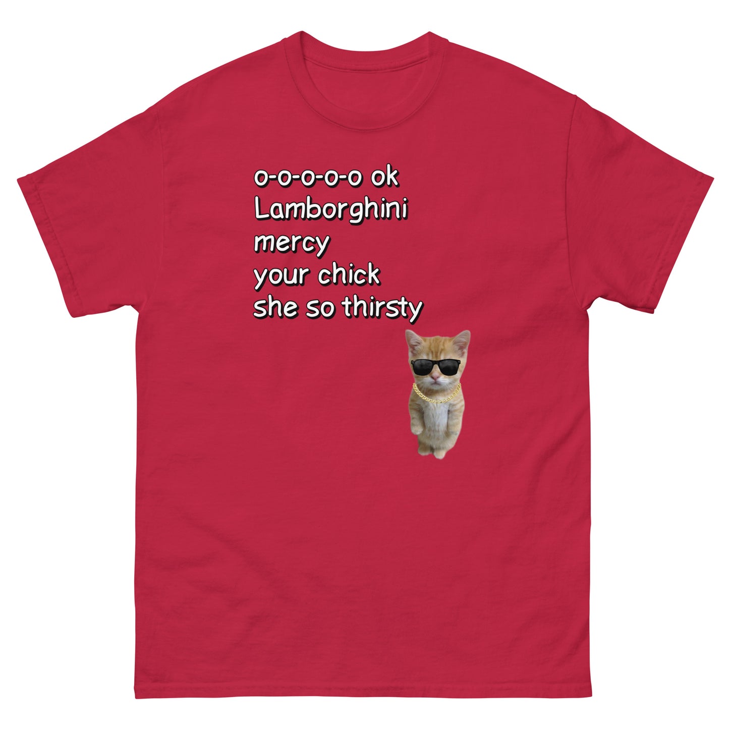 Lamborghini Mercy lyrics Cringey Tee