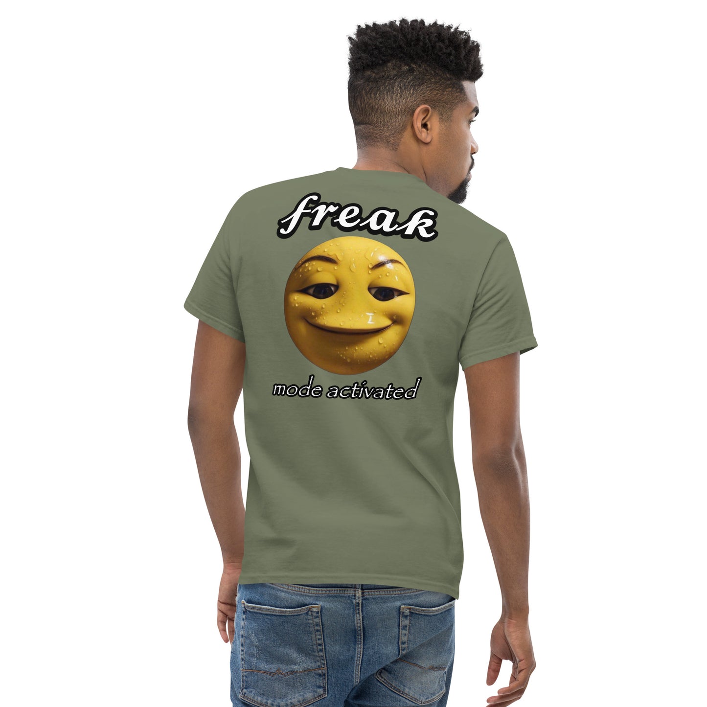 BACK PRINT Freak mode activated Cringey Tee
