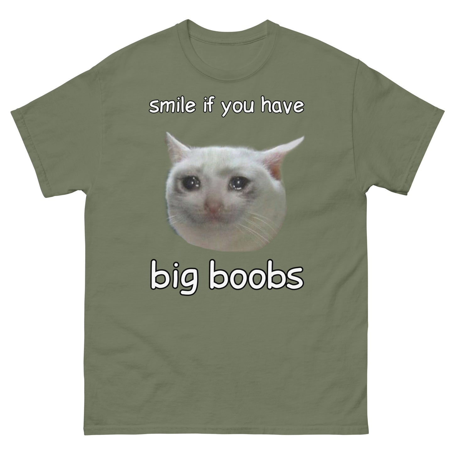 Smile if you have big boobs Cringey Tee