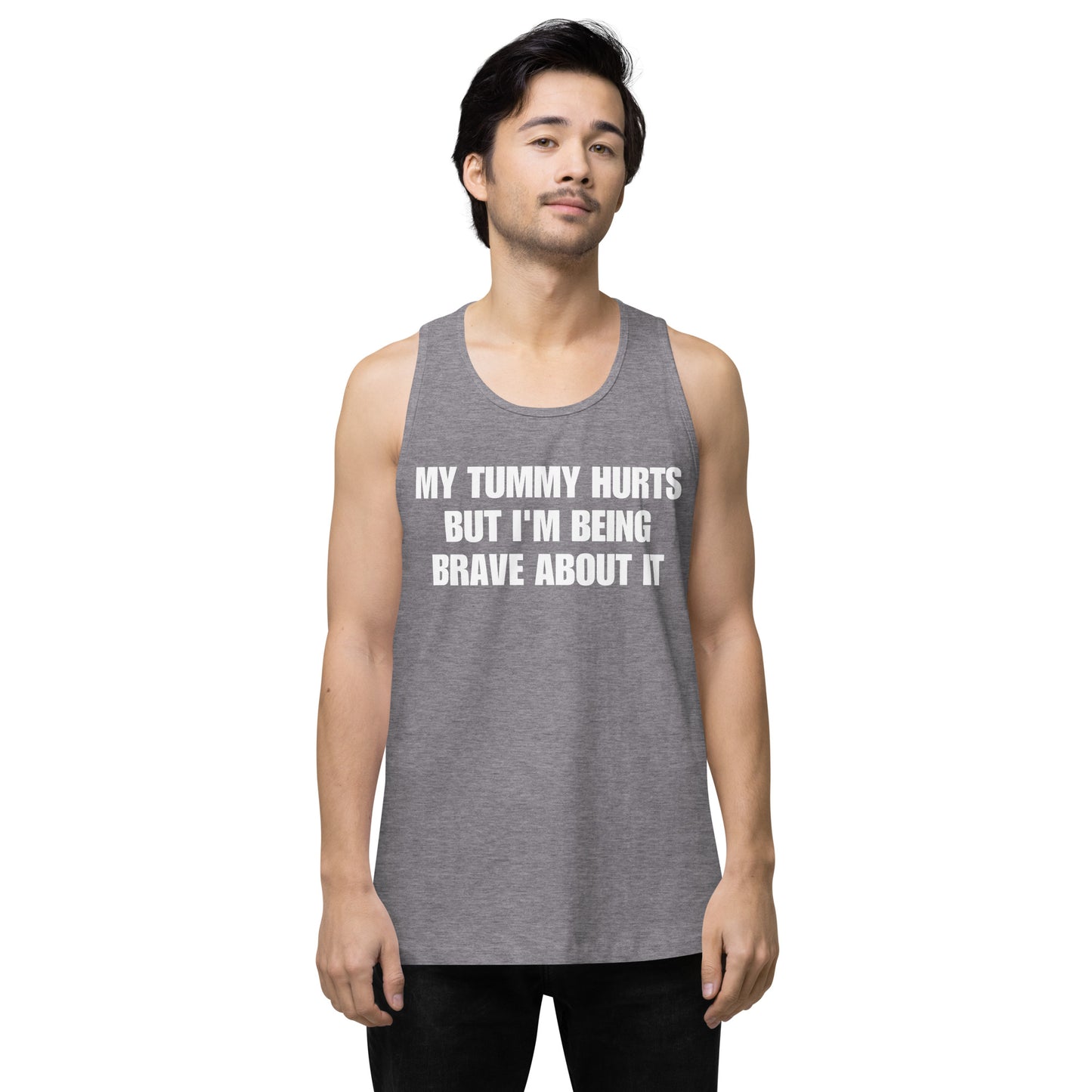 My tummy hurts tank top