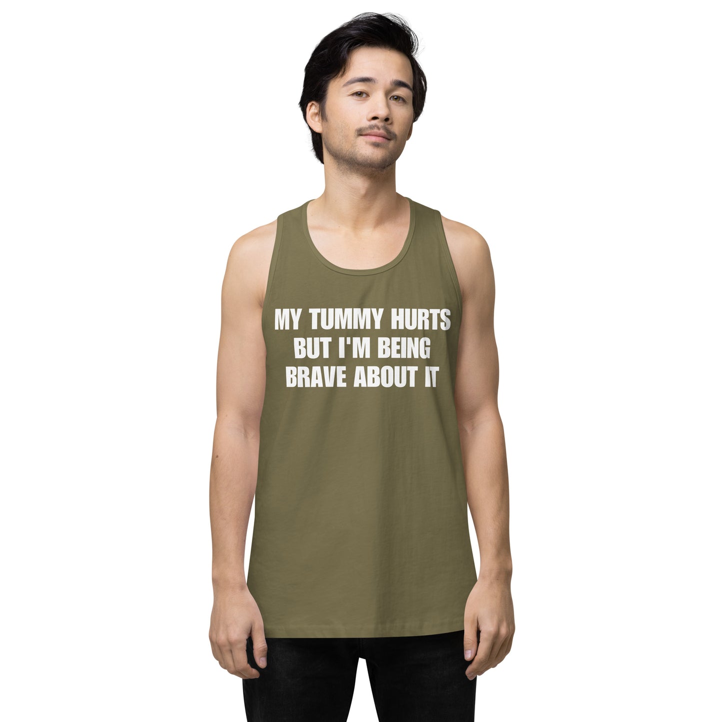 My tummy hurts tank top