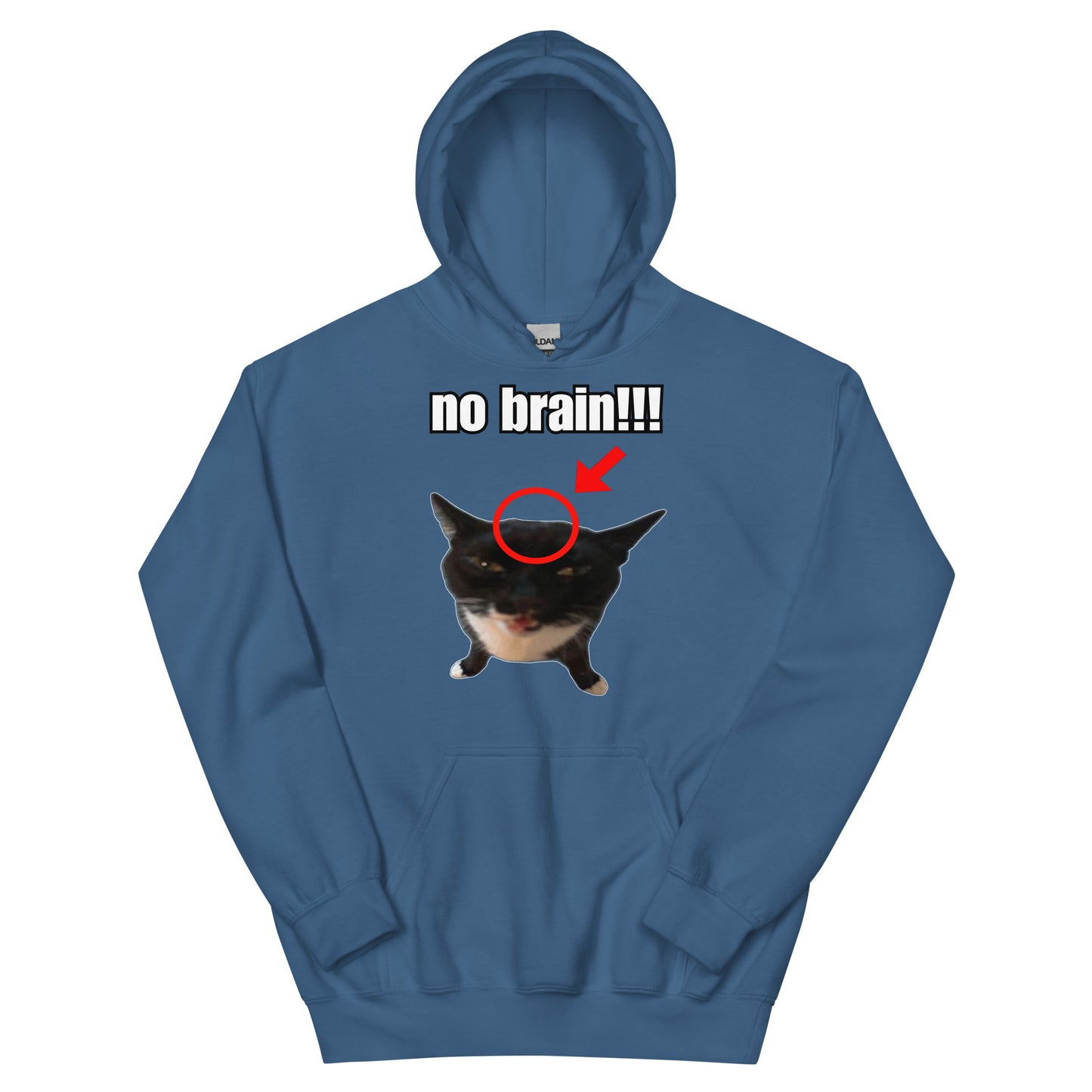 No brain cat Hoodie
