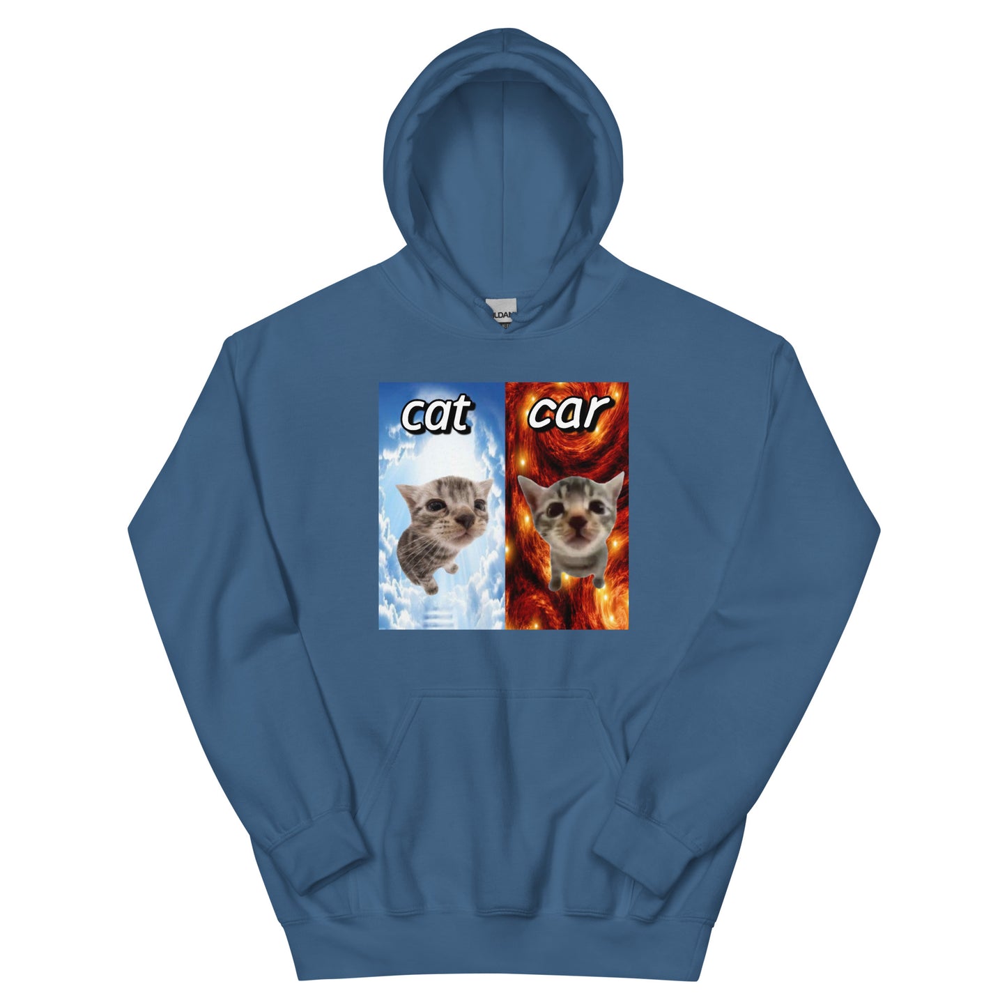 Cat vs Car Cringey Hoodie