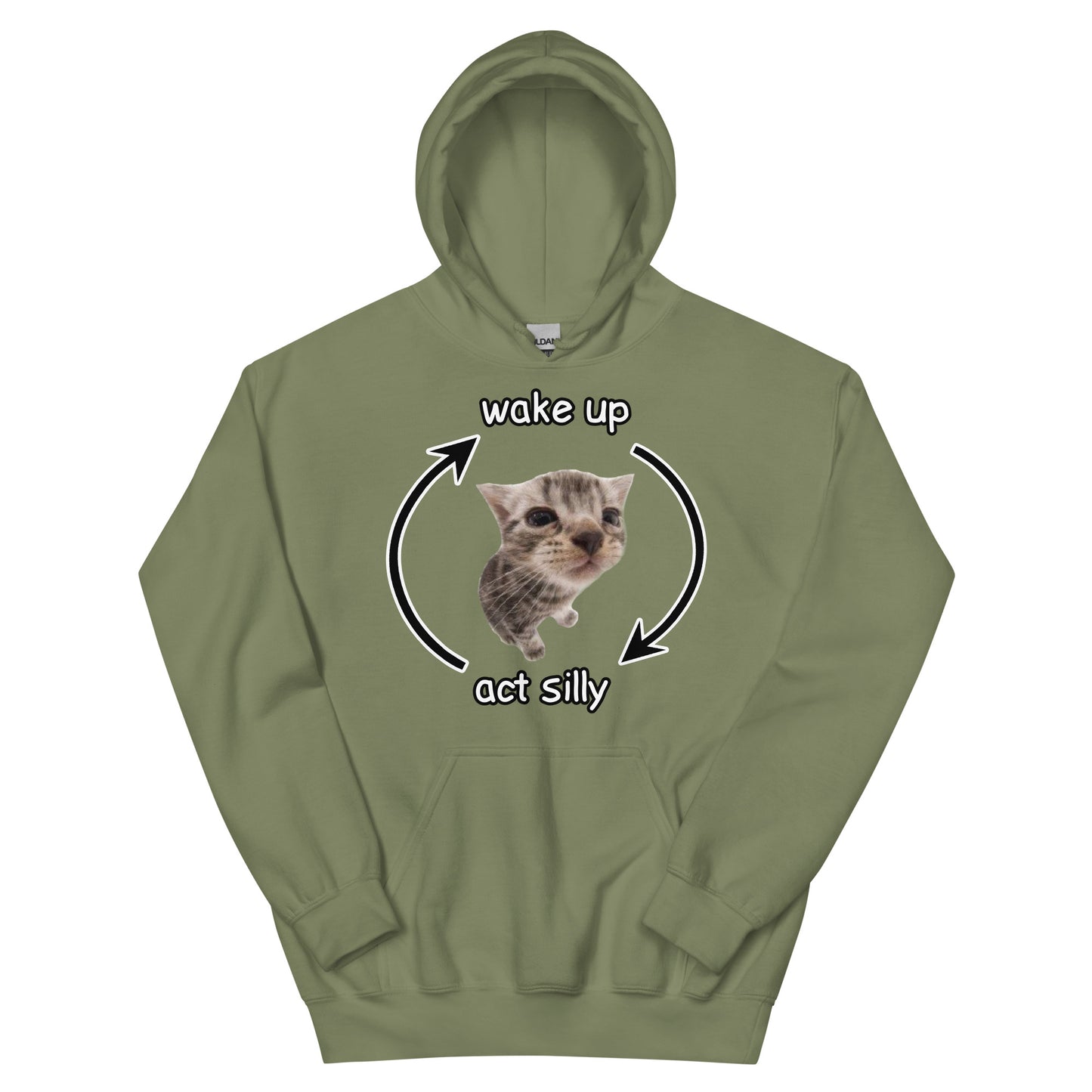 Wake Up Act Silly Hoodie