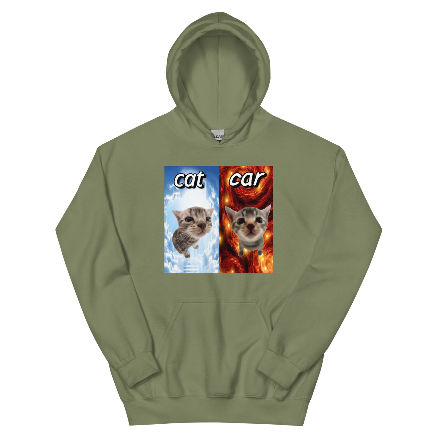 Cat vs Car Cringey Hoodie