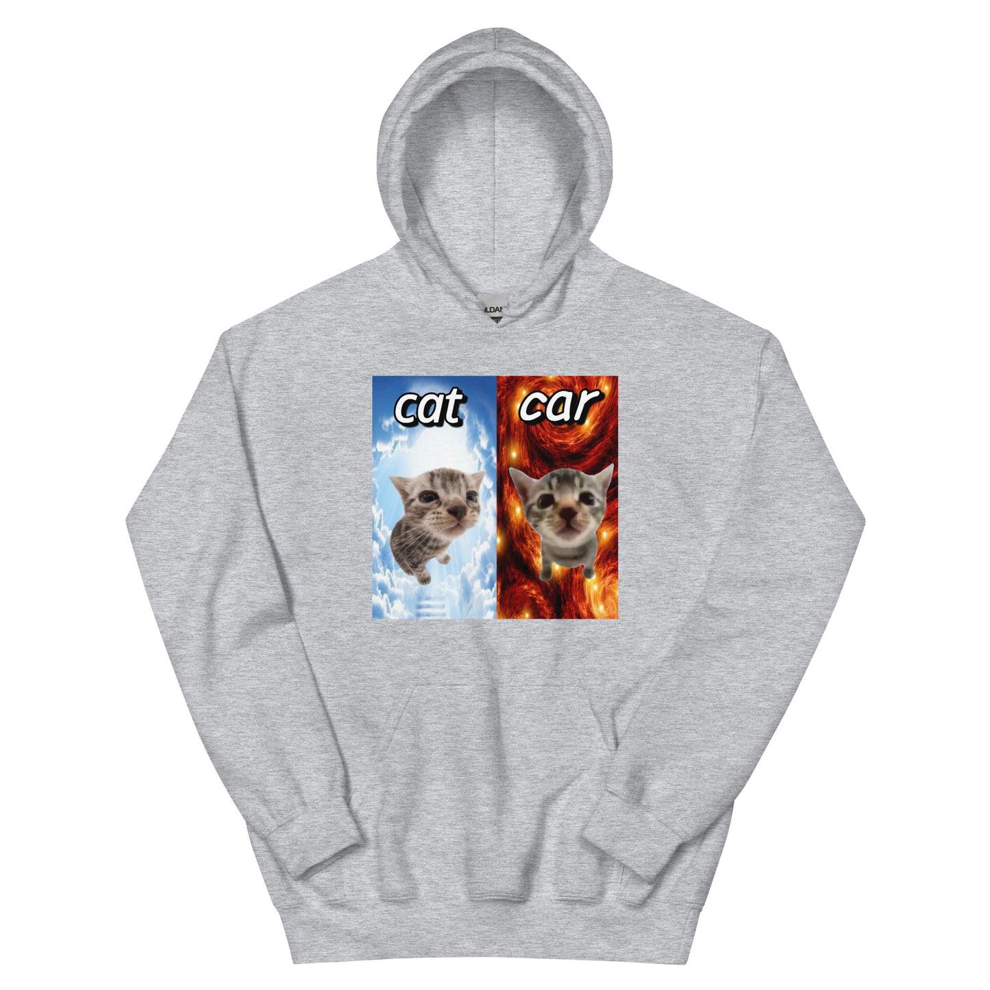 Cat vs Car Cringey Hoodie