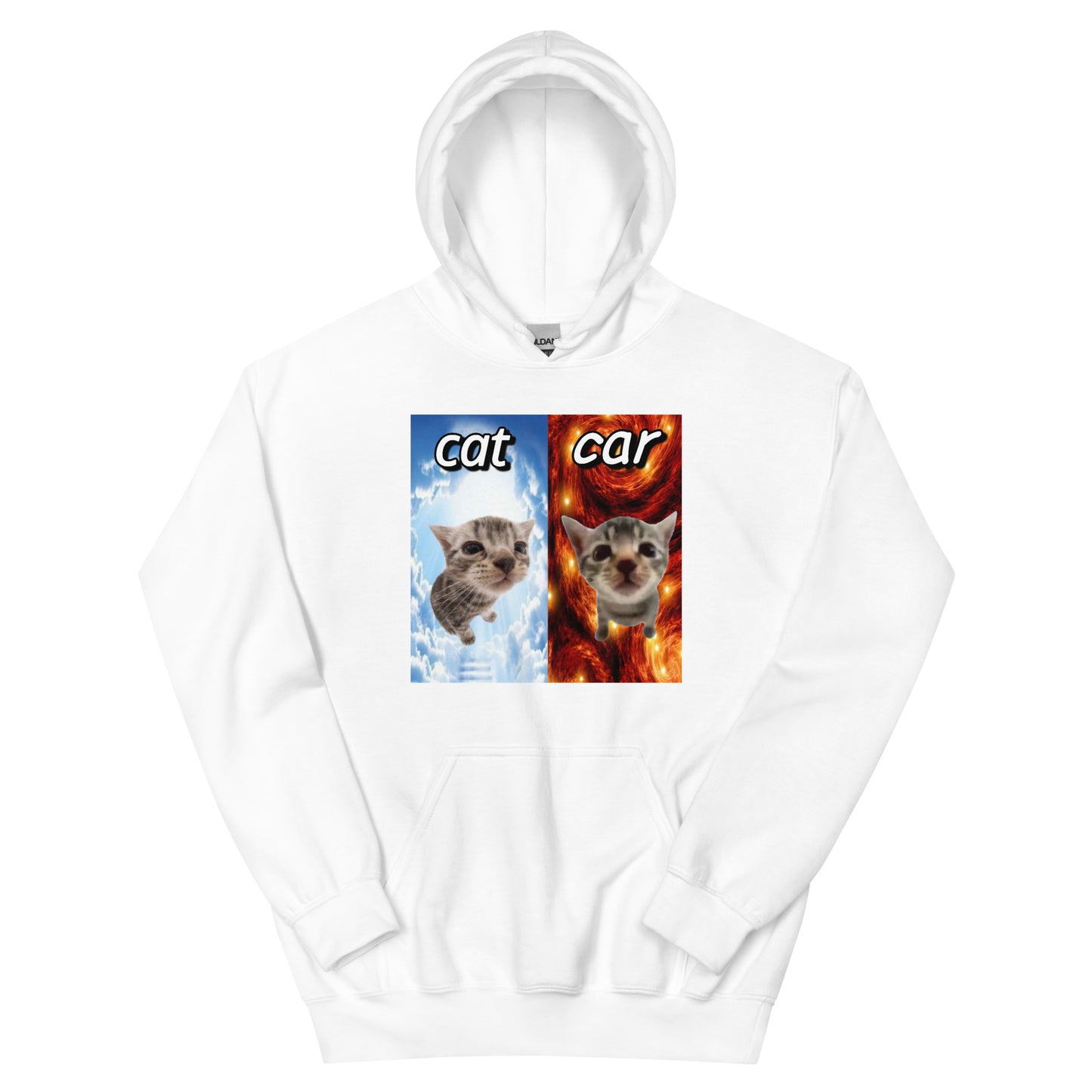 Cat vs Car Cringey Hoodie