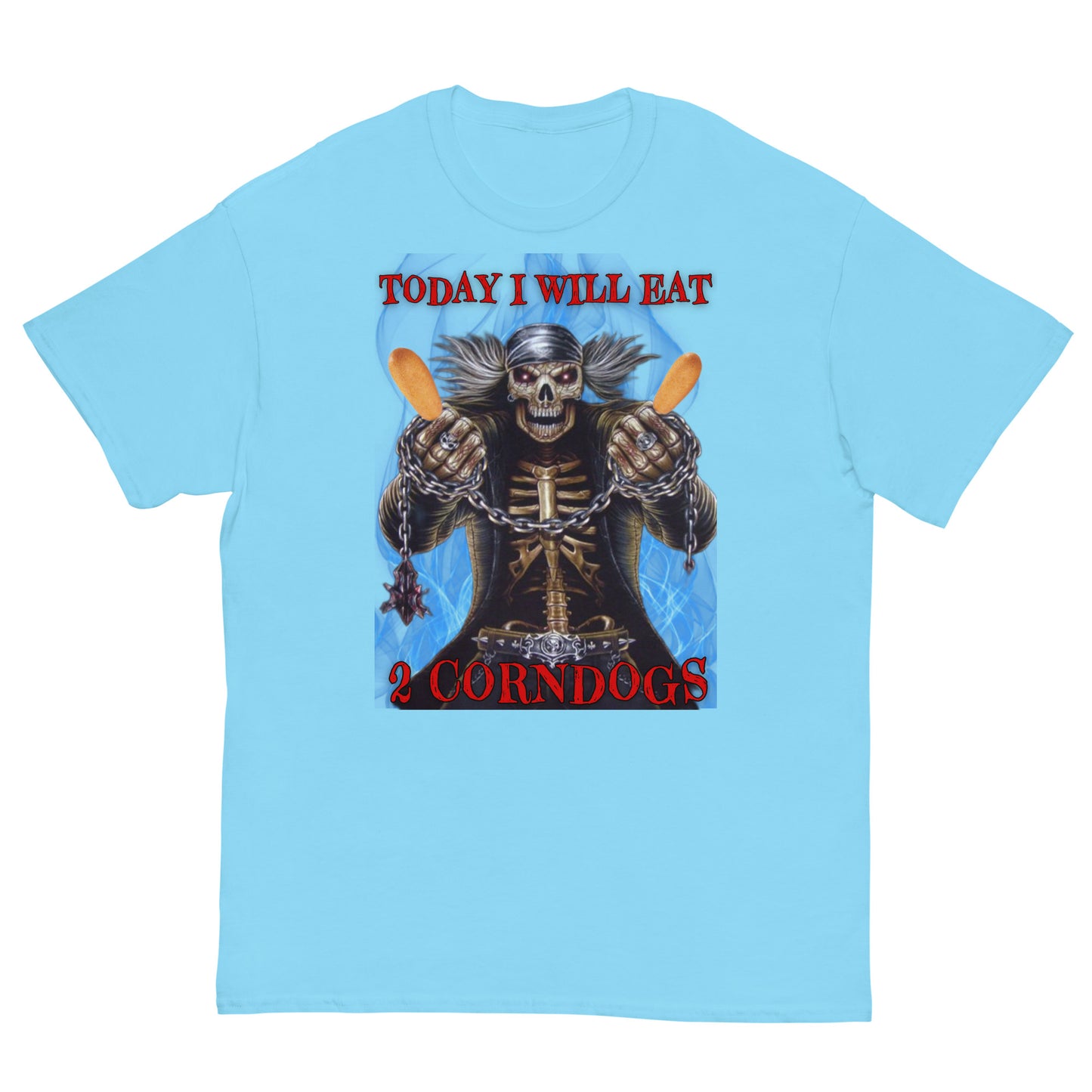 2 CORNDOGS Skeleton Cringey Tee
