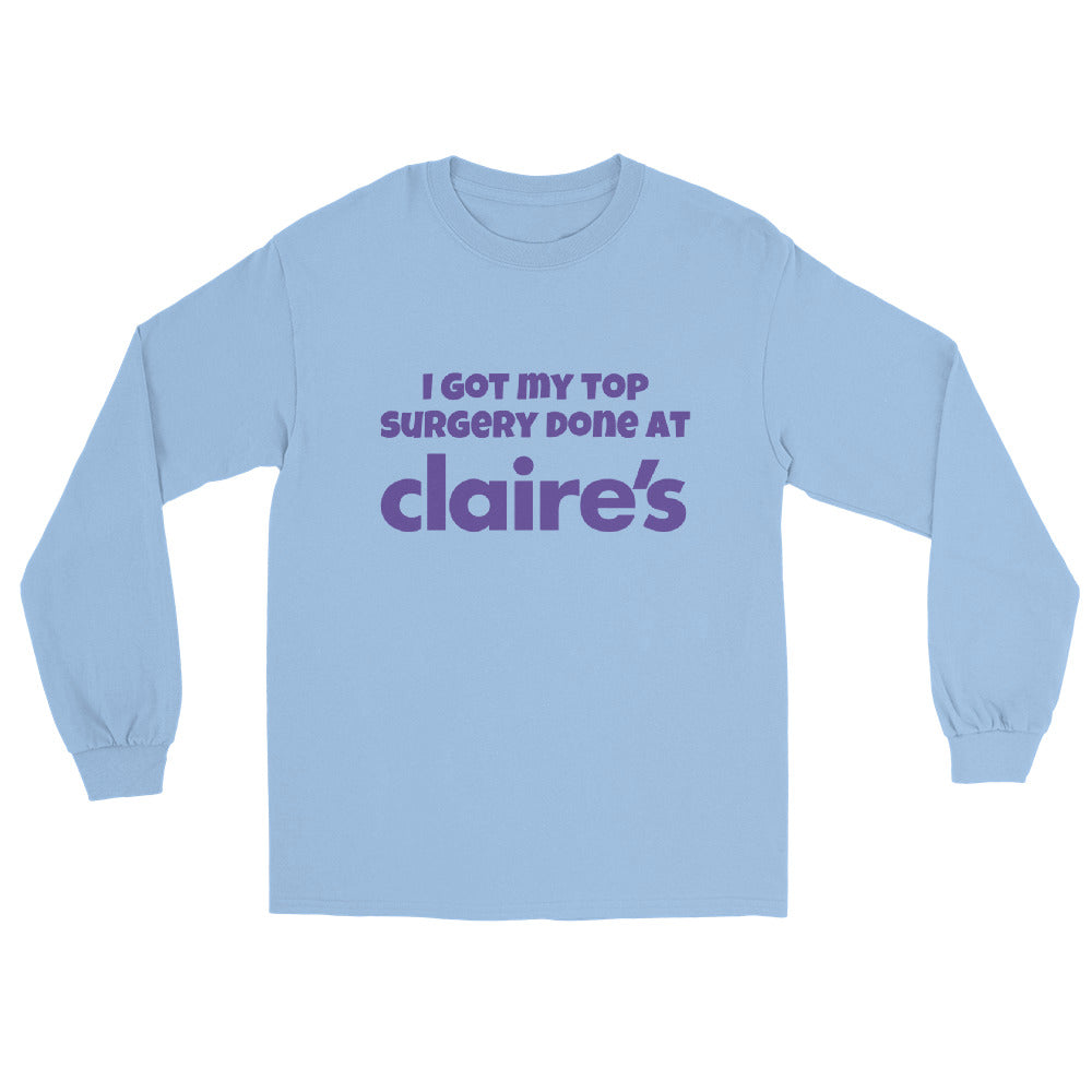 Top Surgery at Claire’s Long Sleeve Shirt