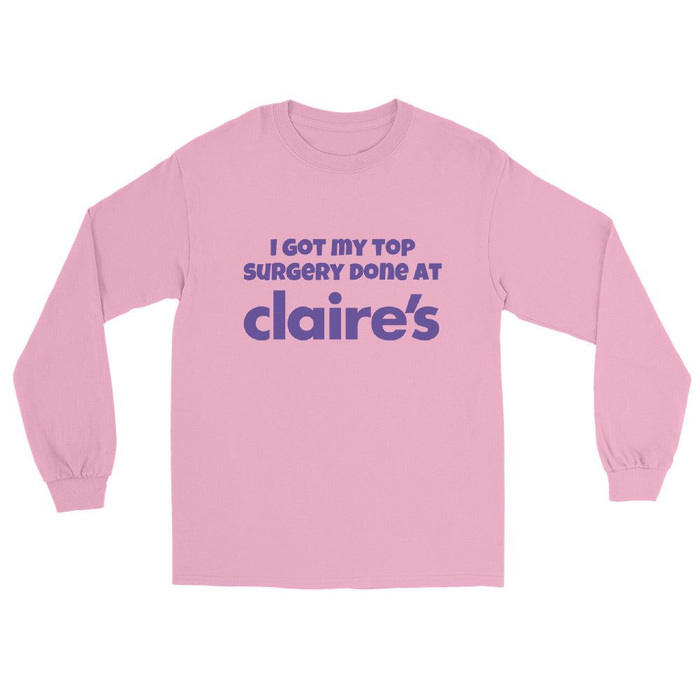 Top Surgery at Claire’s Long Sleeve Shirt