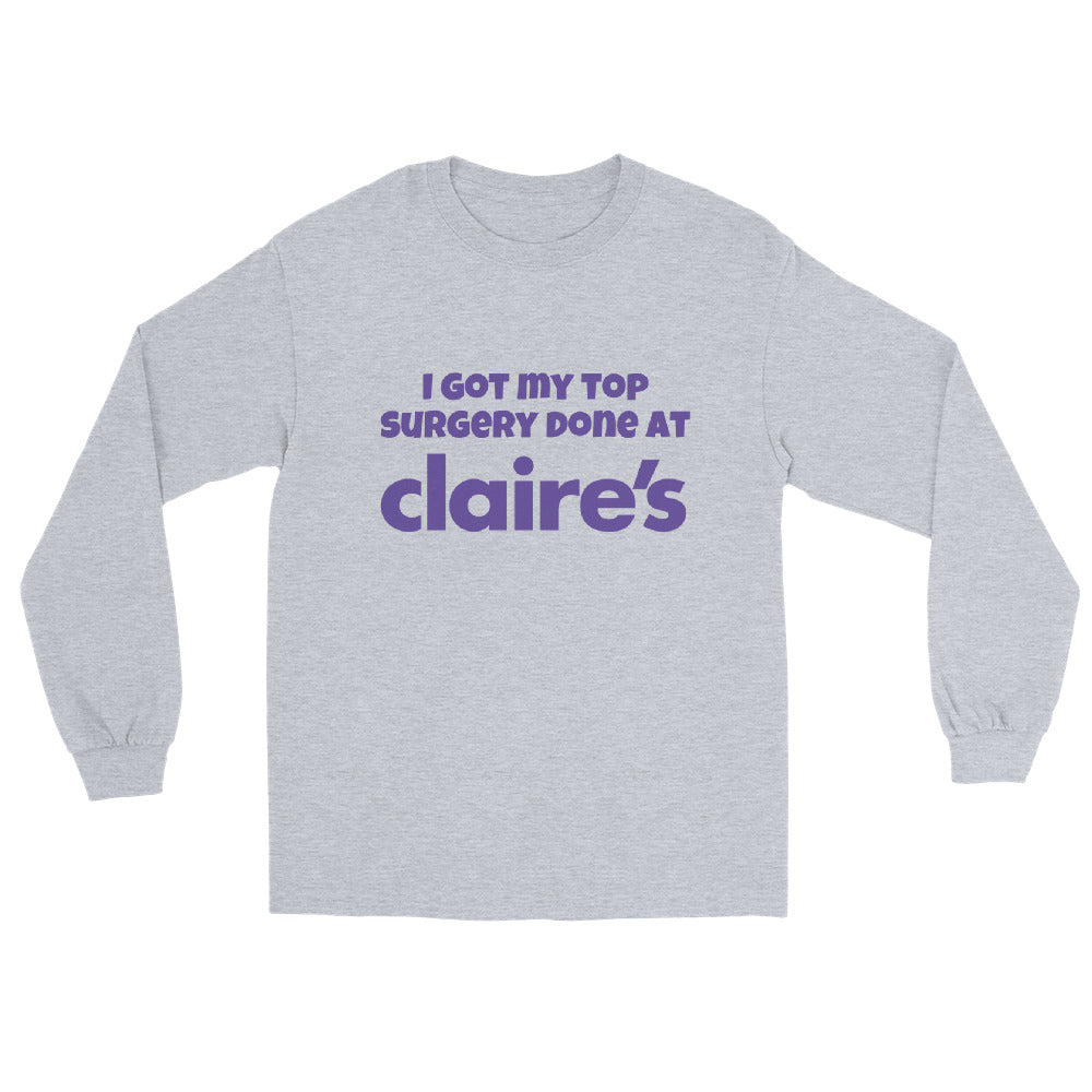 Top Surgery at Claire’s Long Sleeve Shirt