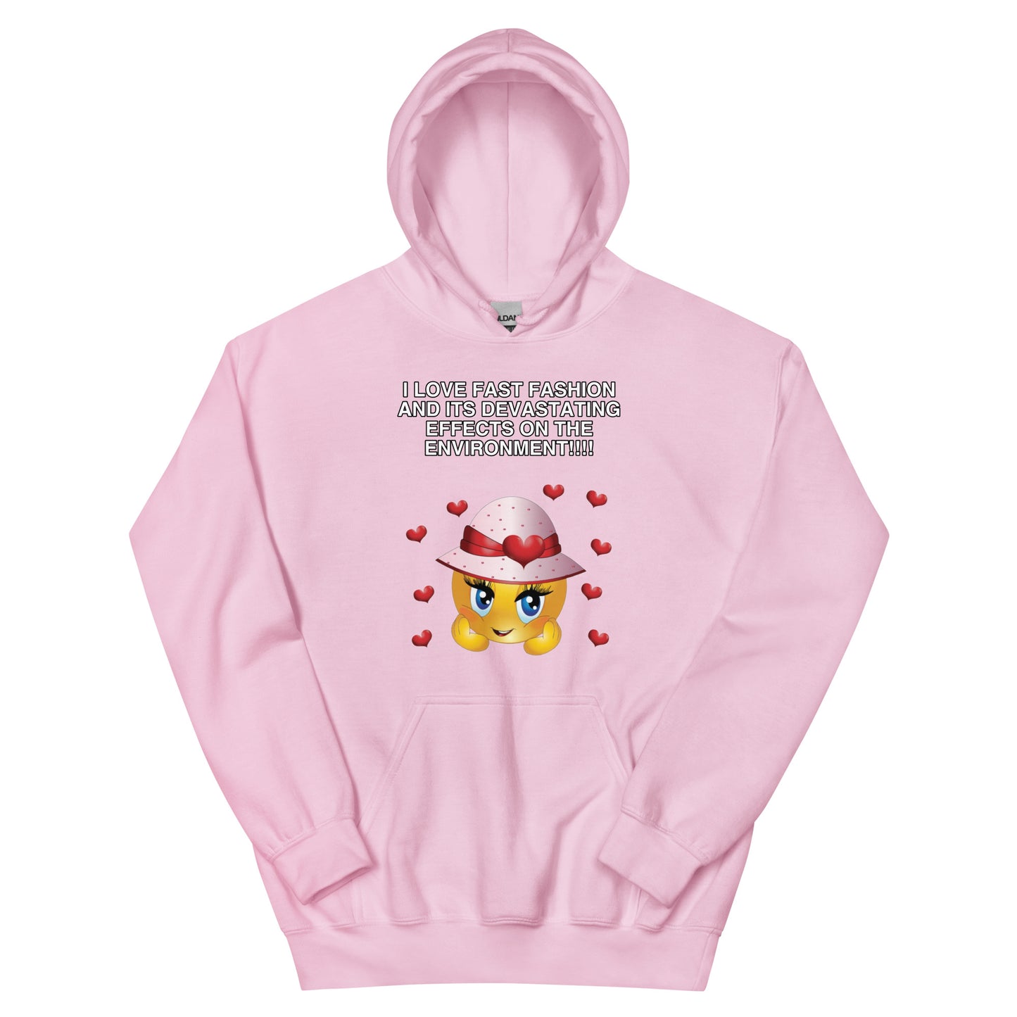 I Love Fast Fashion Cringey Hoodie