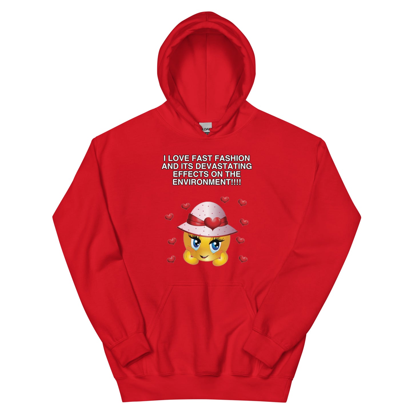 I Love Fast Fashion Cringey Hoodie