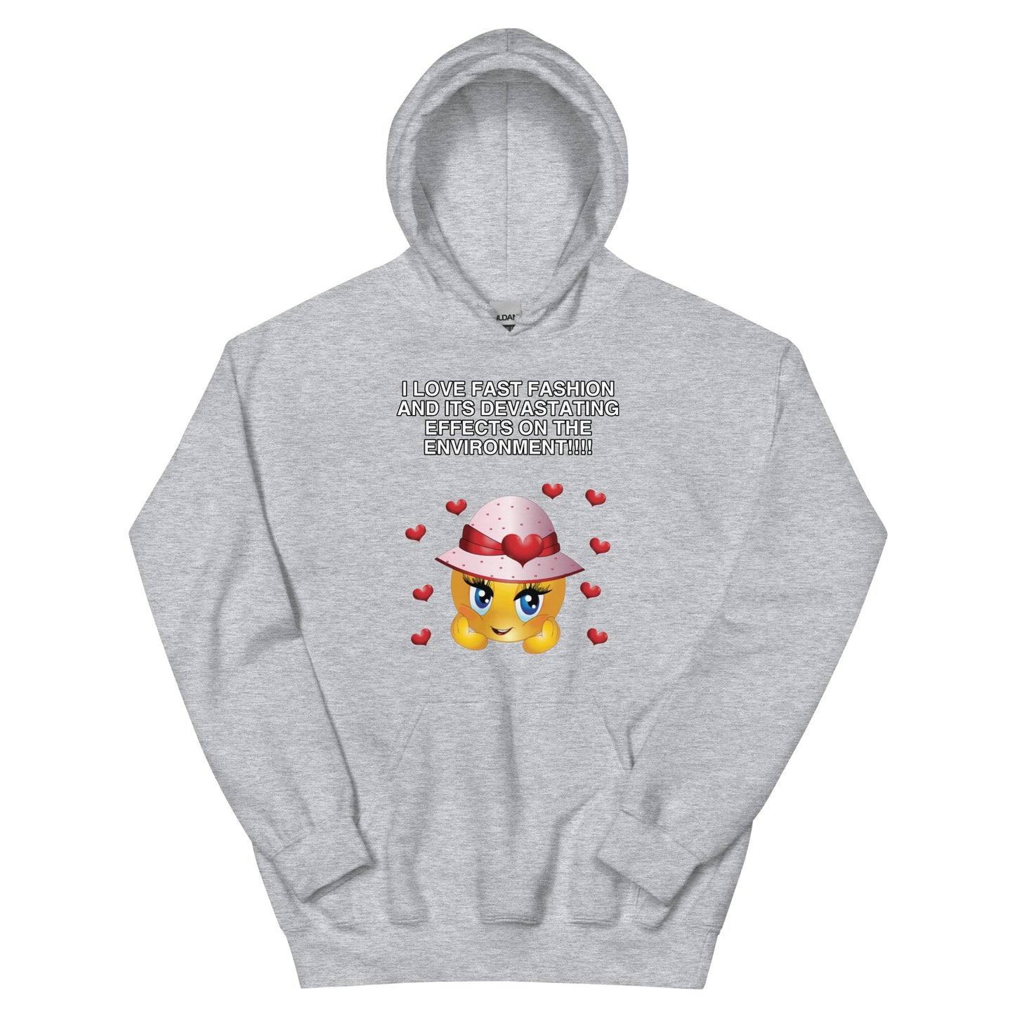 I Love Fast Fashion Cringey Hoodie