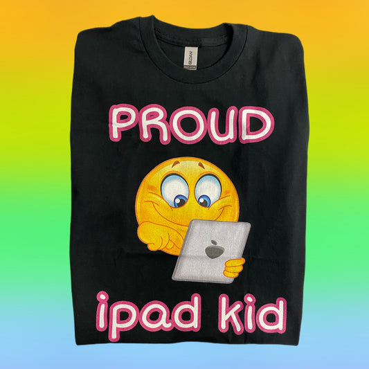 Proud Tablet Kid Cringey Tee