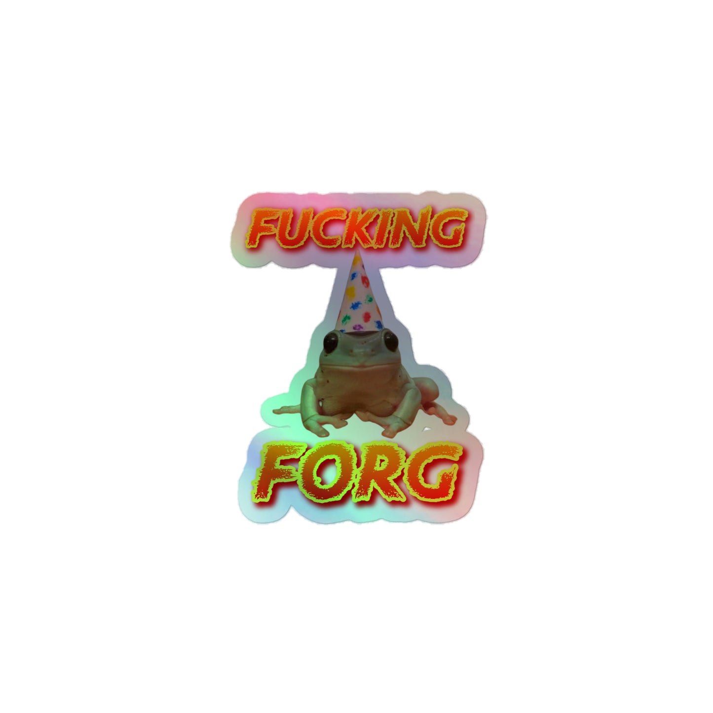 Frog Holographic Sticker