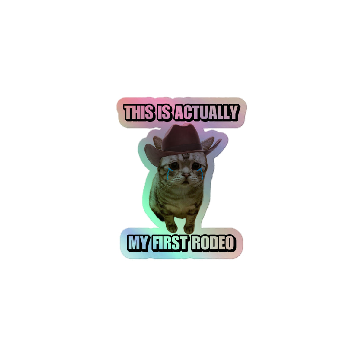 My Second Rodeo Sticker This is my first Rodeo Holographic Sticker – Cringey Tees