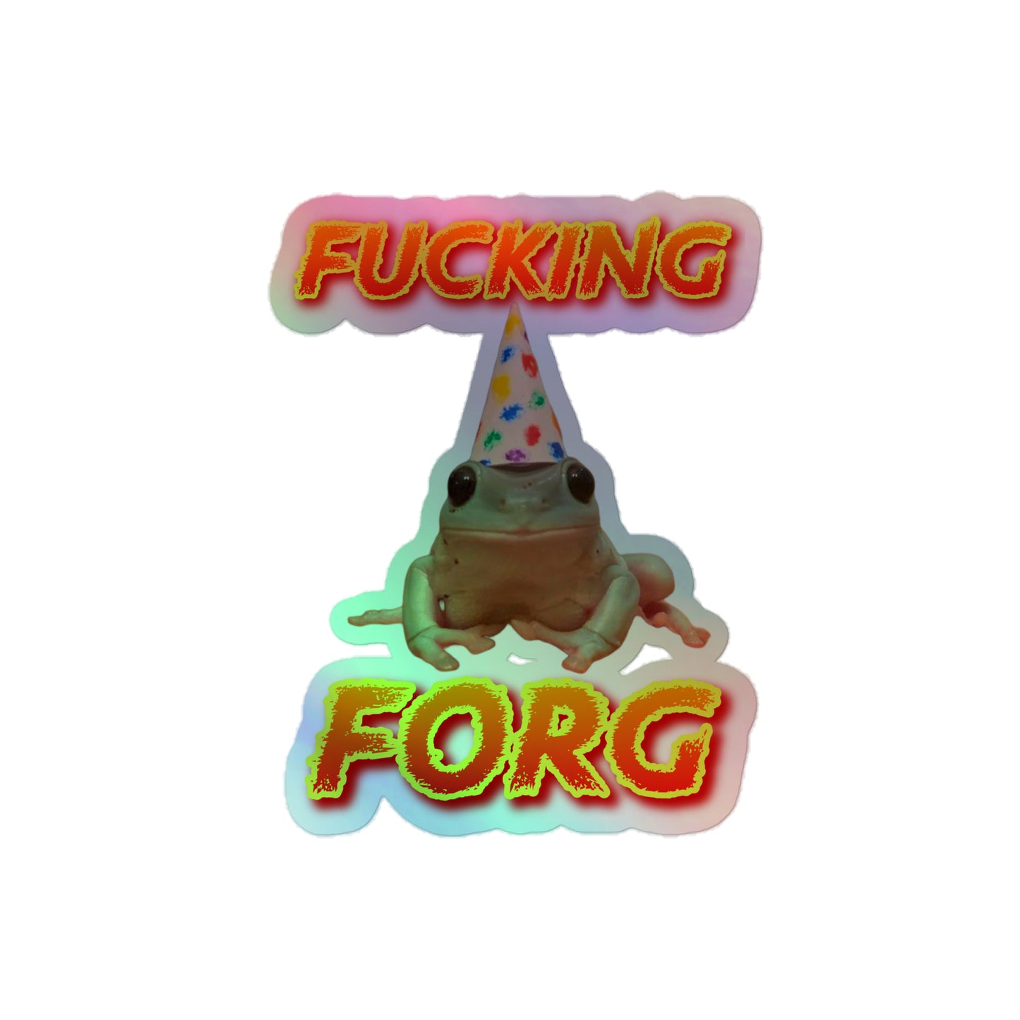 Frog Holographic Sticker