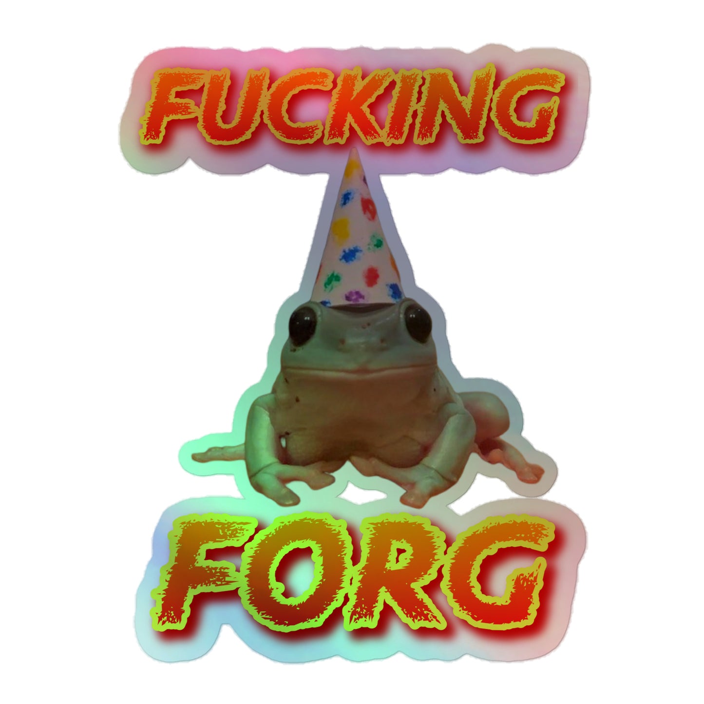 Frog Holographic Sticker