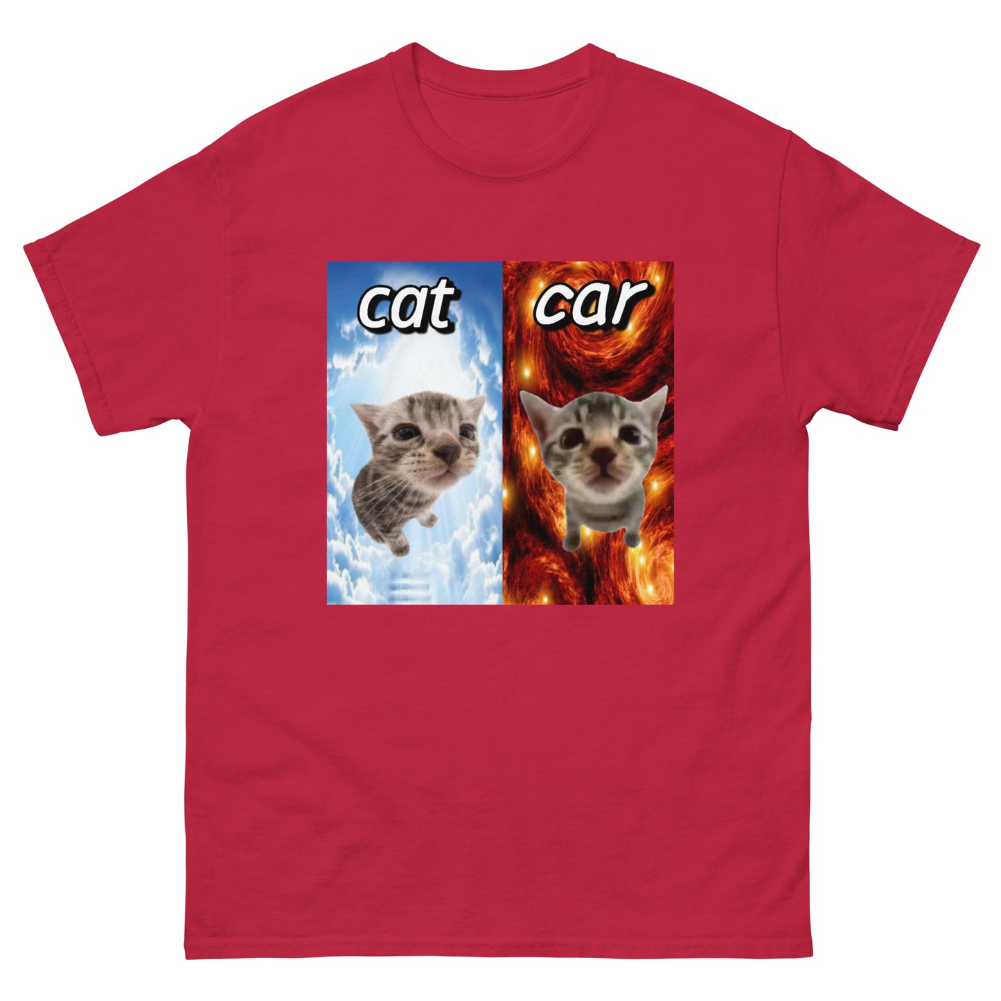 Cat vs Car Cringey Tee