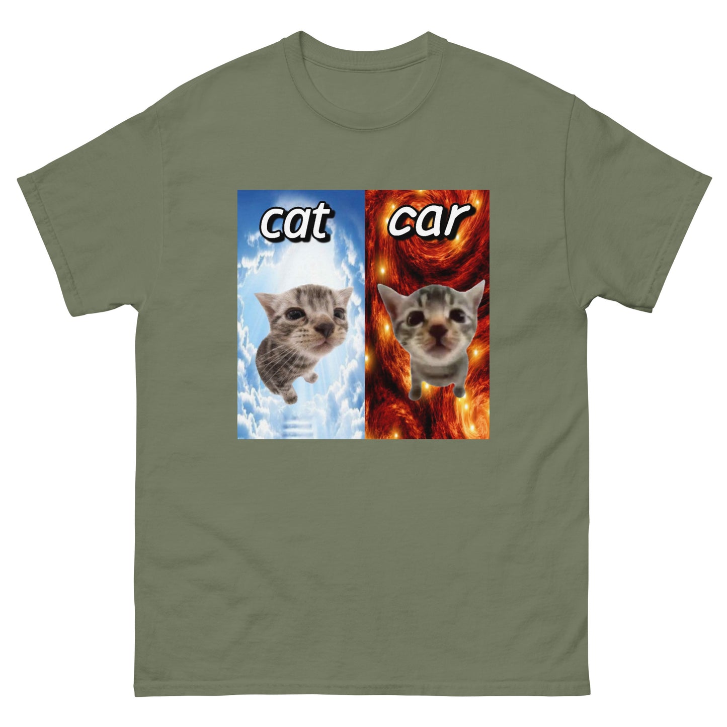 Cat vs Car Cringey Tee