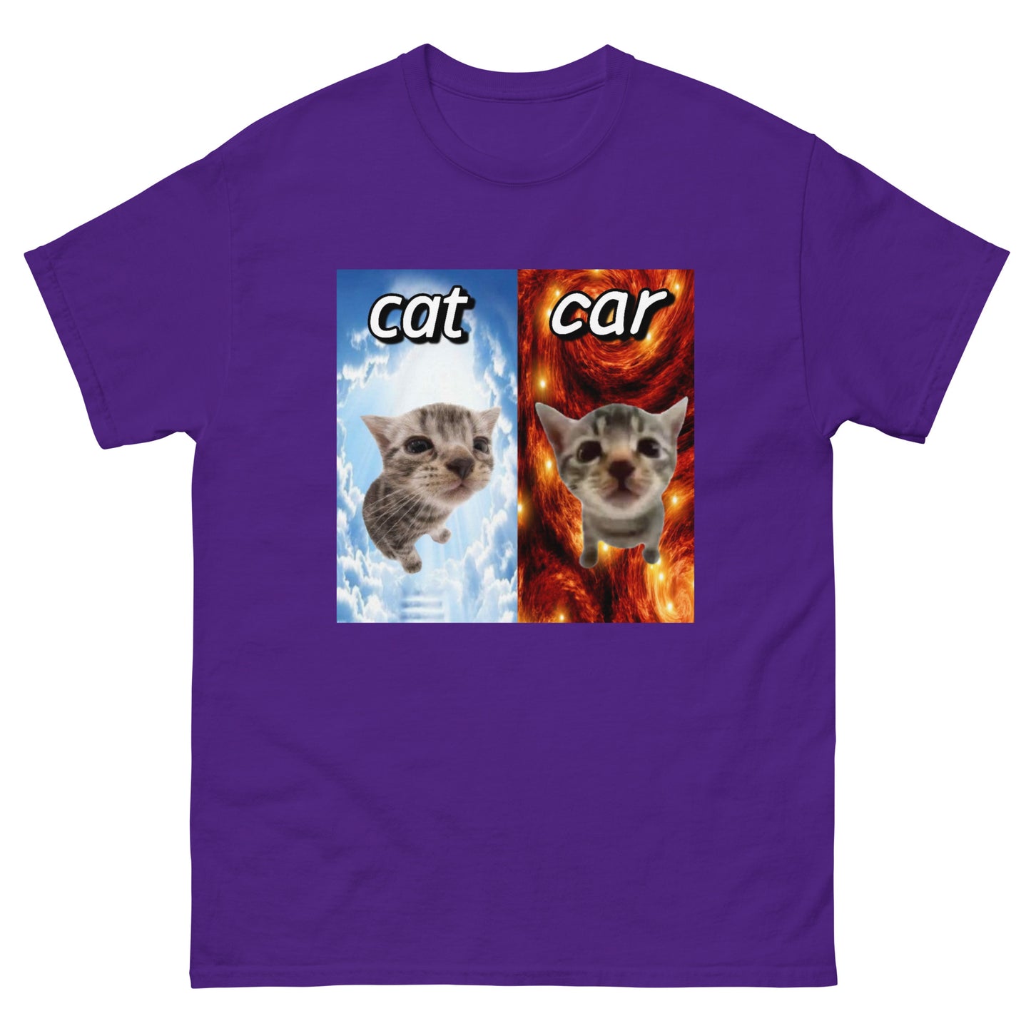 Cat vs Car Cringey Tee