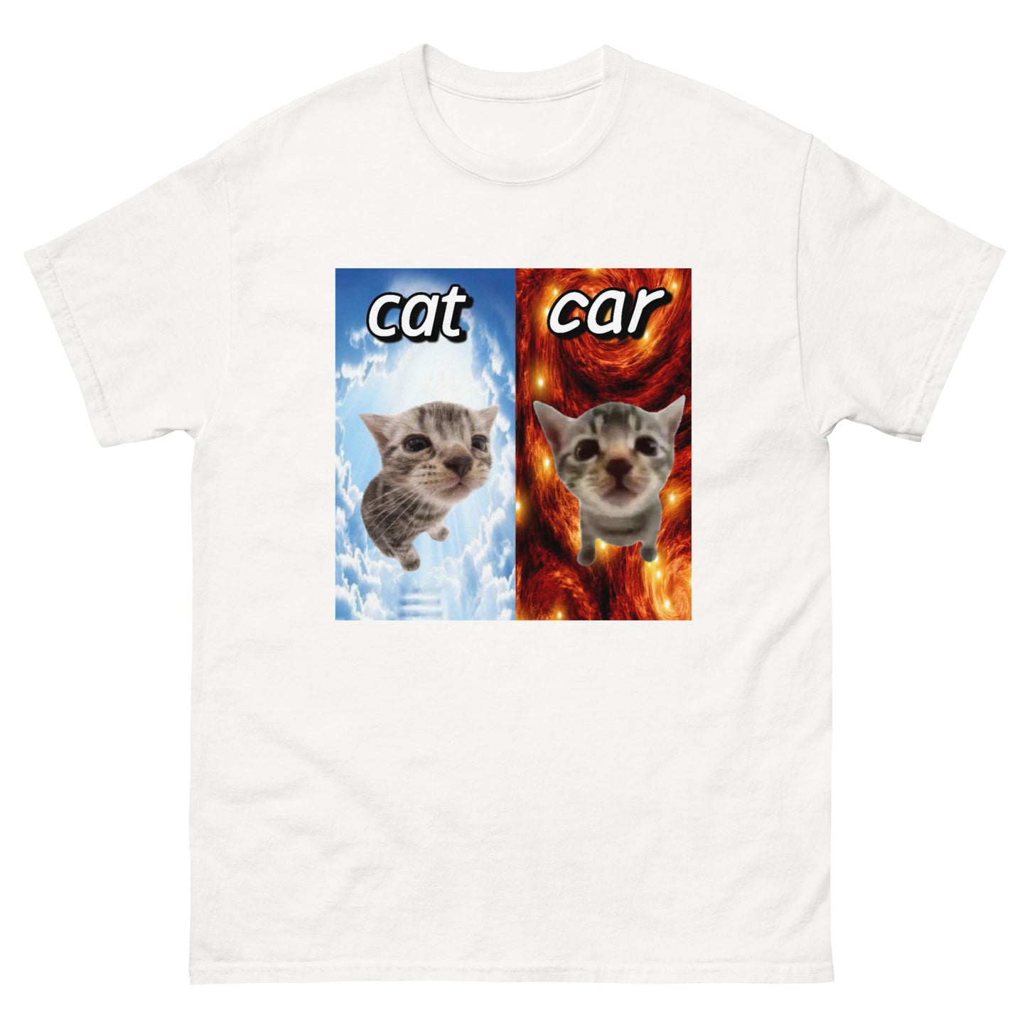 Cat vs Car Cringey Tee