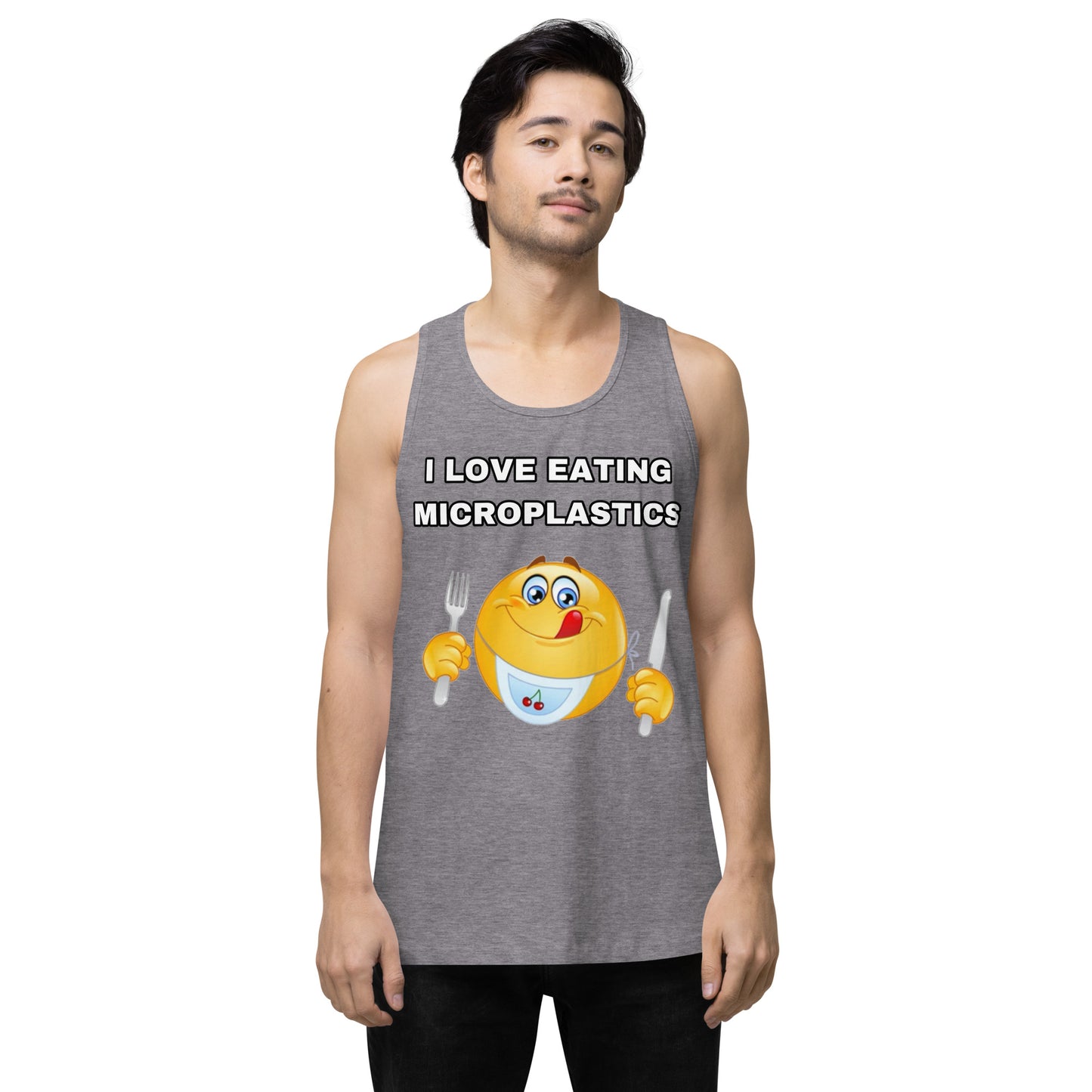 I love eating microplastics tank top