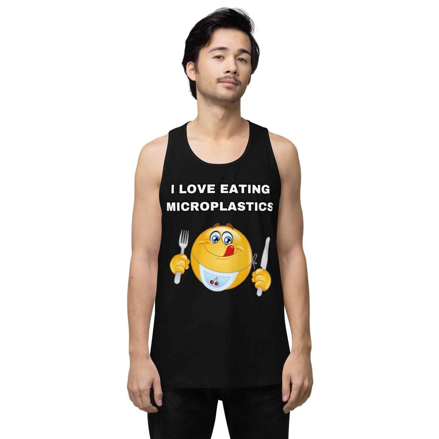 I love eating microplastics tank top