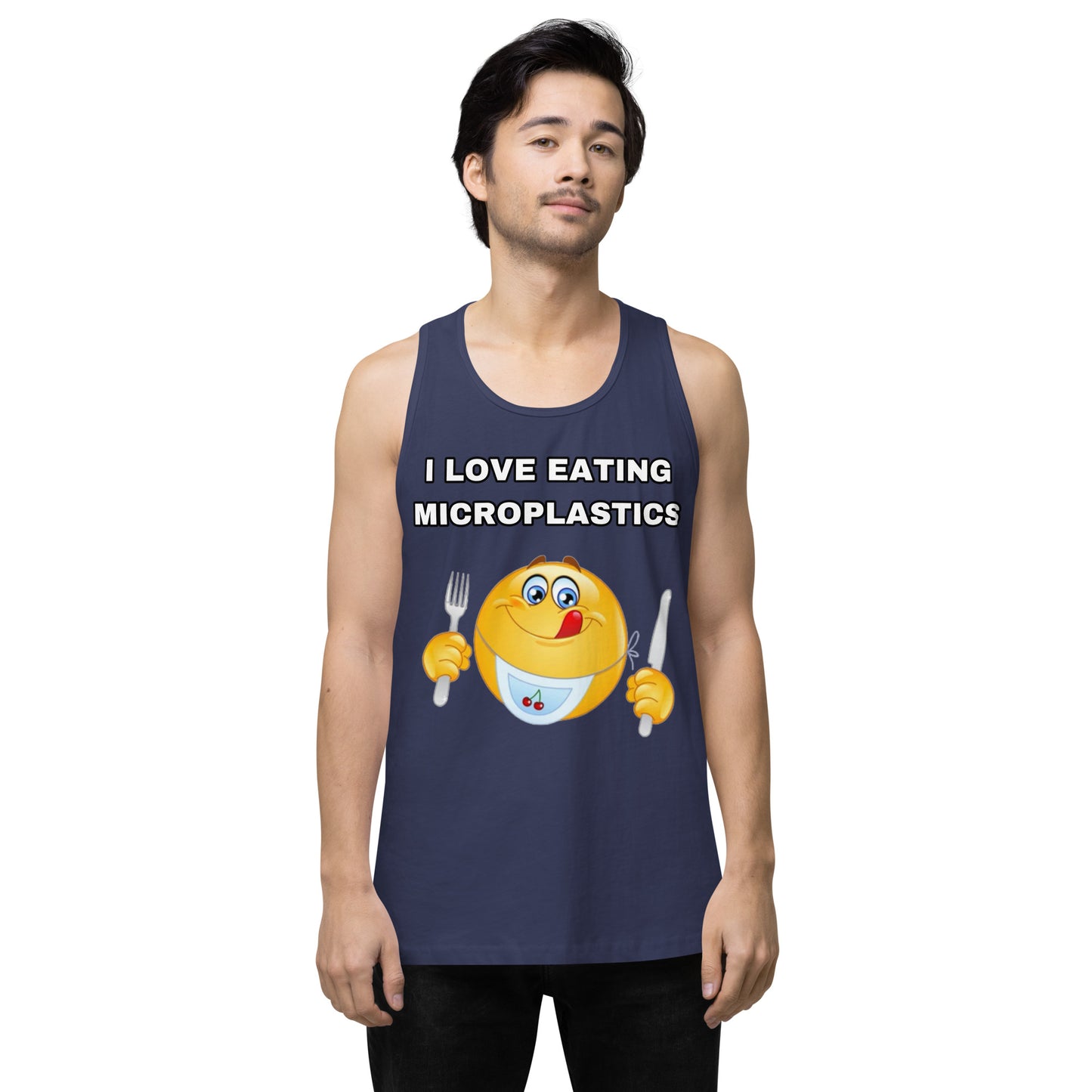 I love eating microplastics tank top