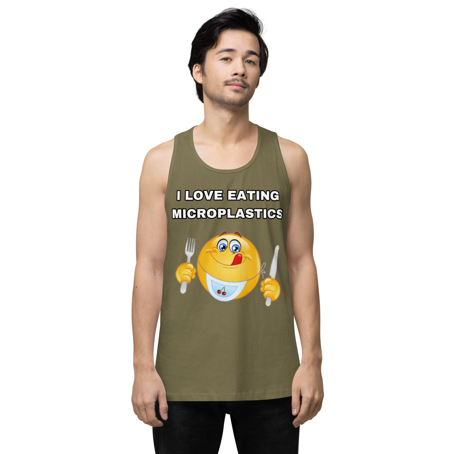 I love eating microplastics tank top