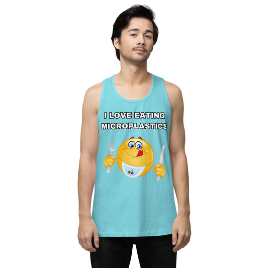 I love eating microplastics tank top