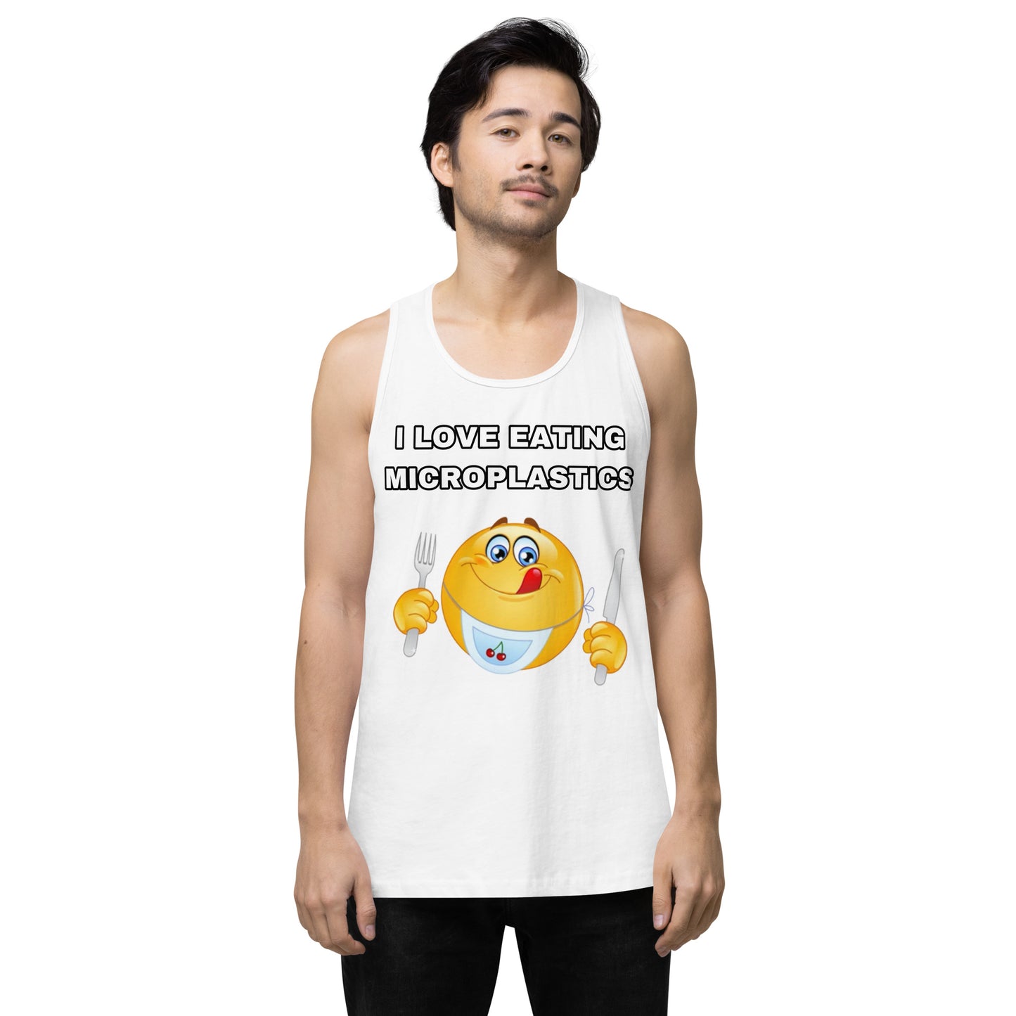 I love eating microplastics tank top