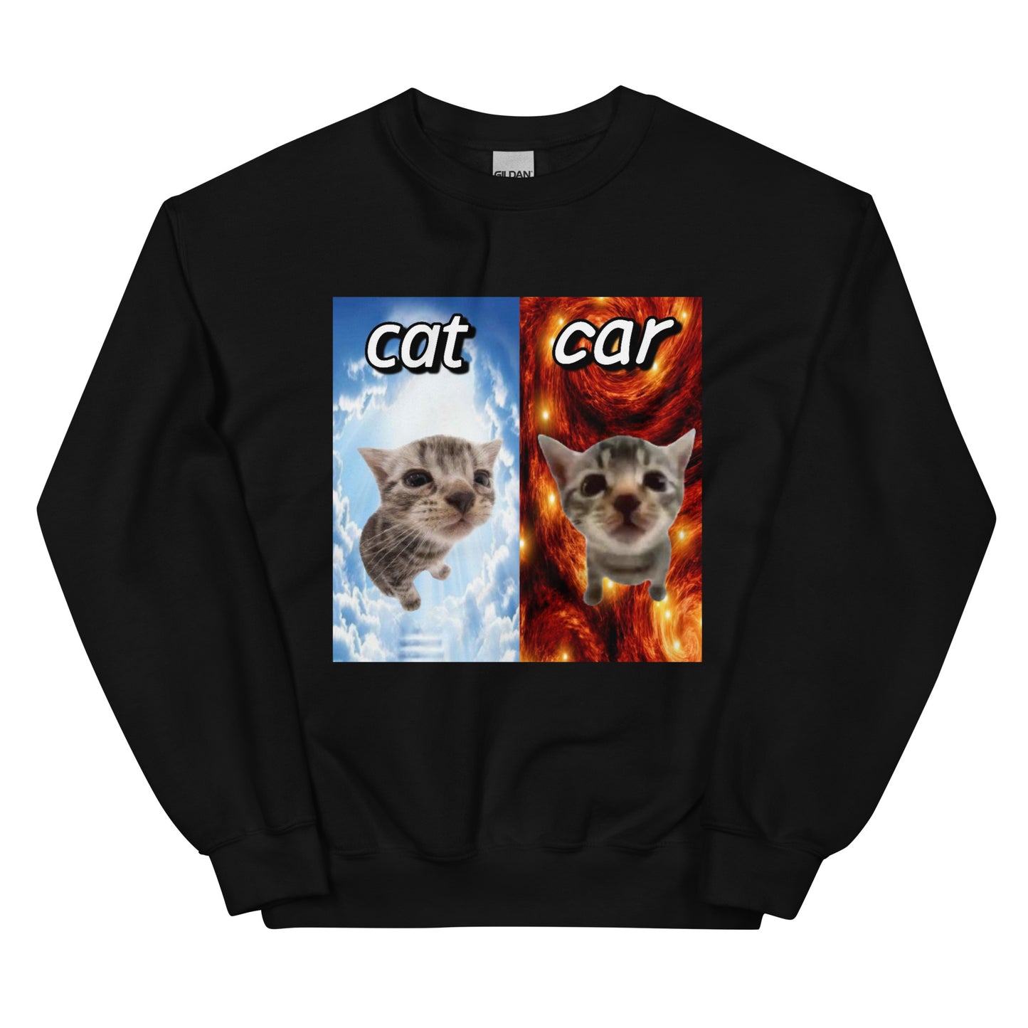 Cat vs Car Cringey Sweatshirt