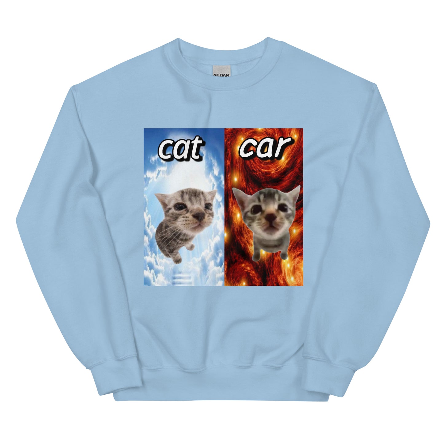 Cat vs Car Cringey Sweatshirt