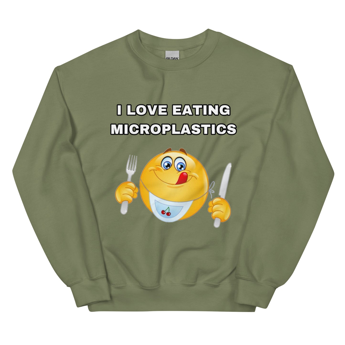 I love eating Microplastics Sweatshirt