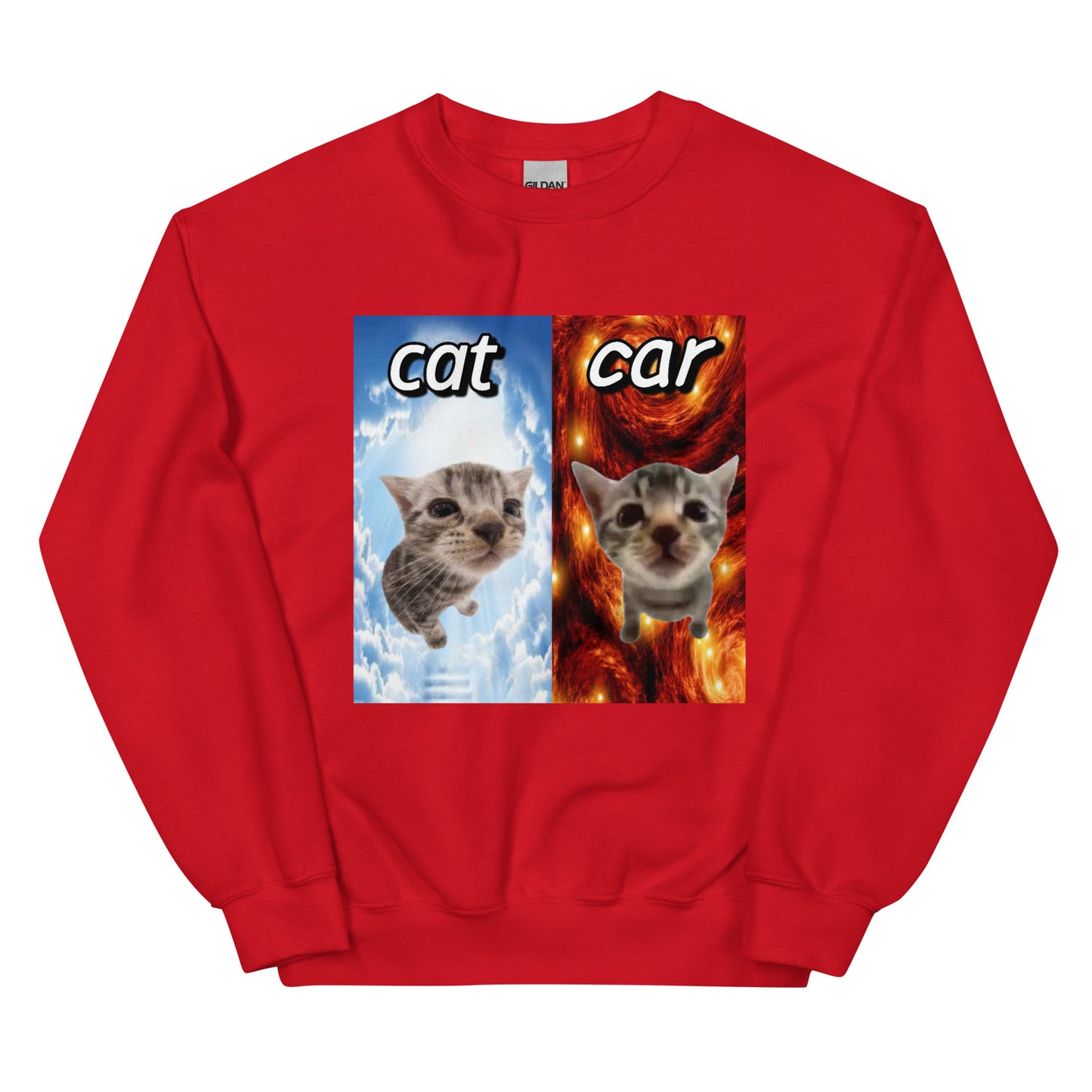 Cat vs Car Cringey Sweatshirt