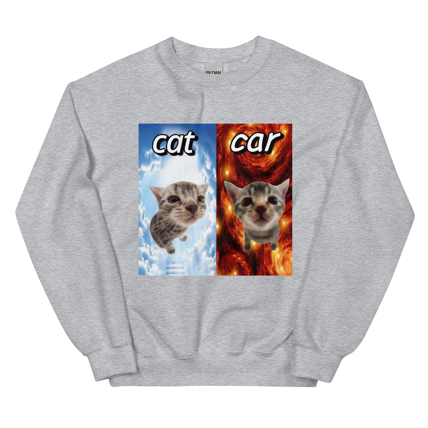 Cat vs Car Cringey Sweatshirt