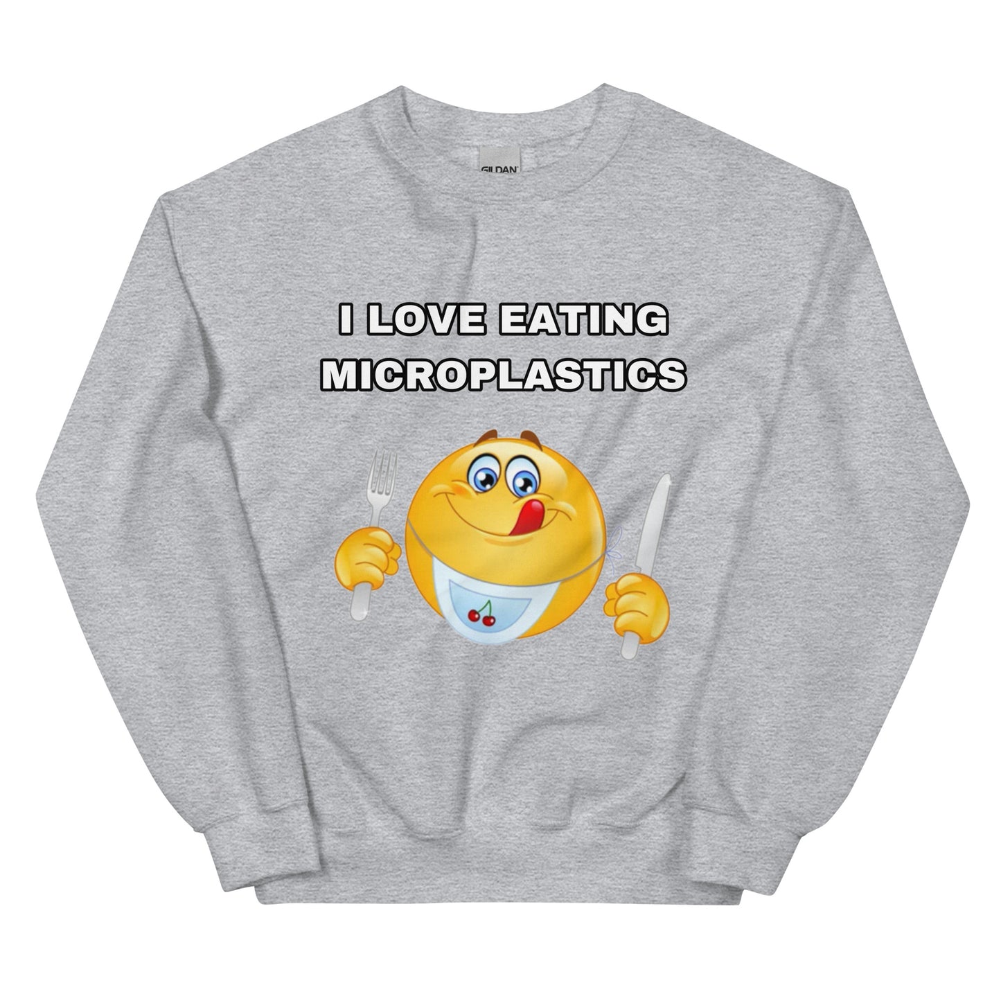 I love eating Microplastics Sweatshirt