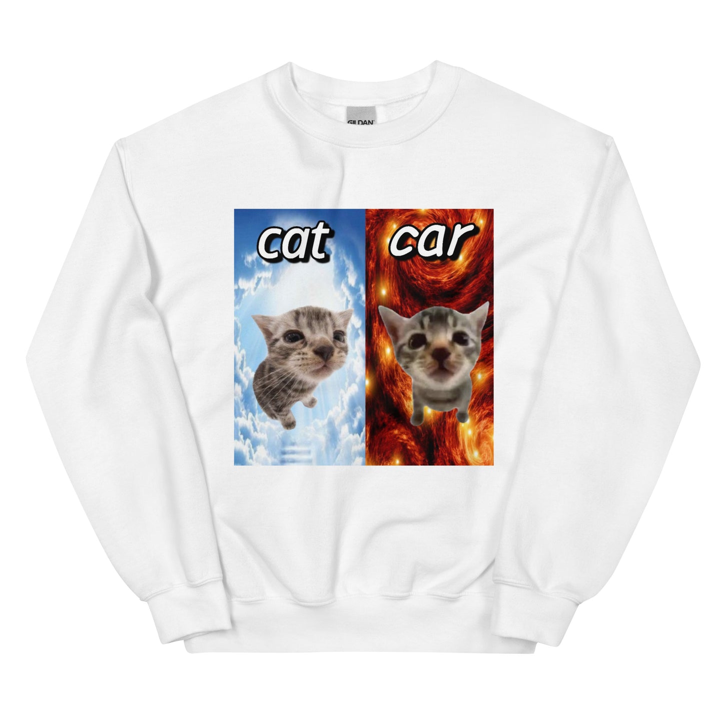 Cat vs Car Cringey Sweatshirt