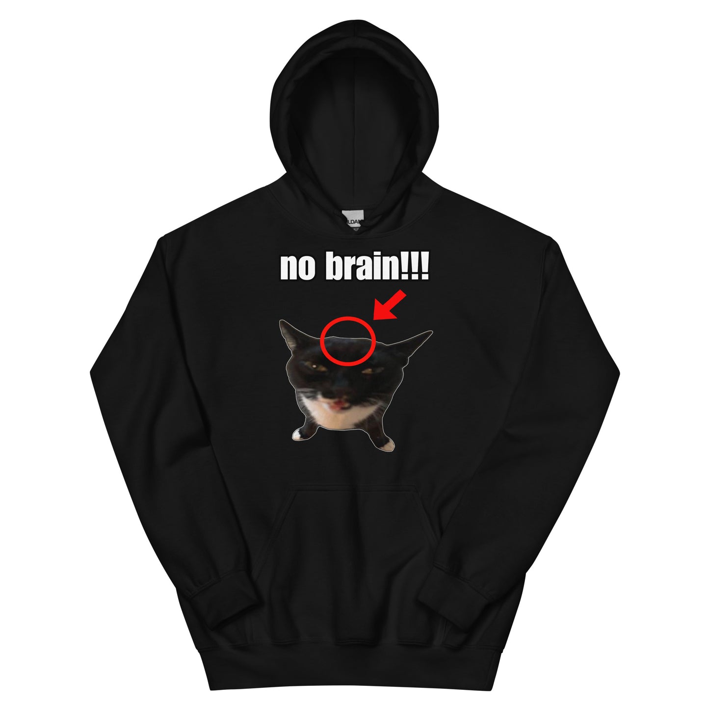 No brain cat Hoodie
