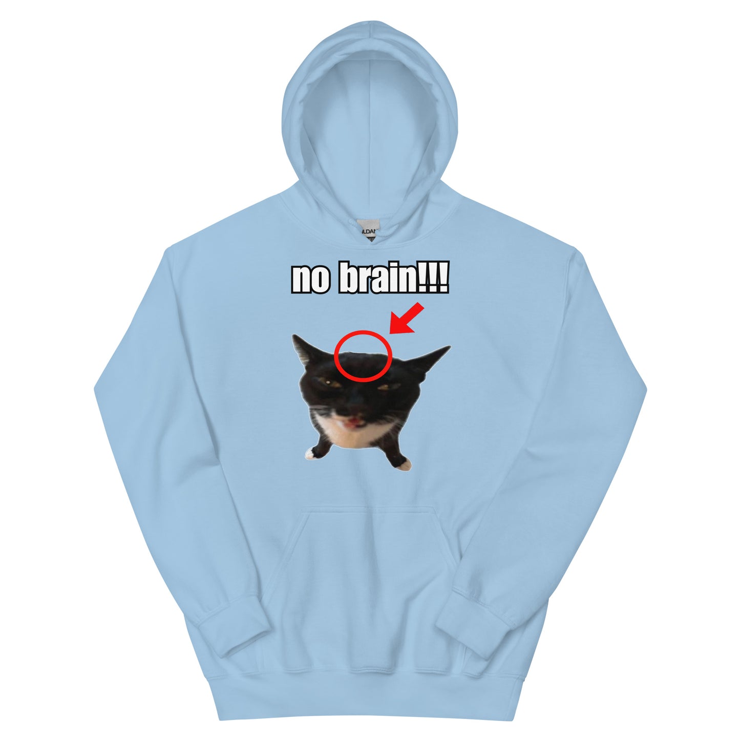 No brain cat Hoodie