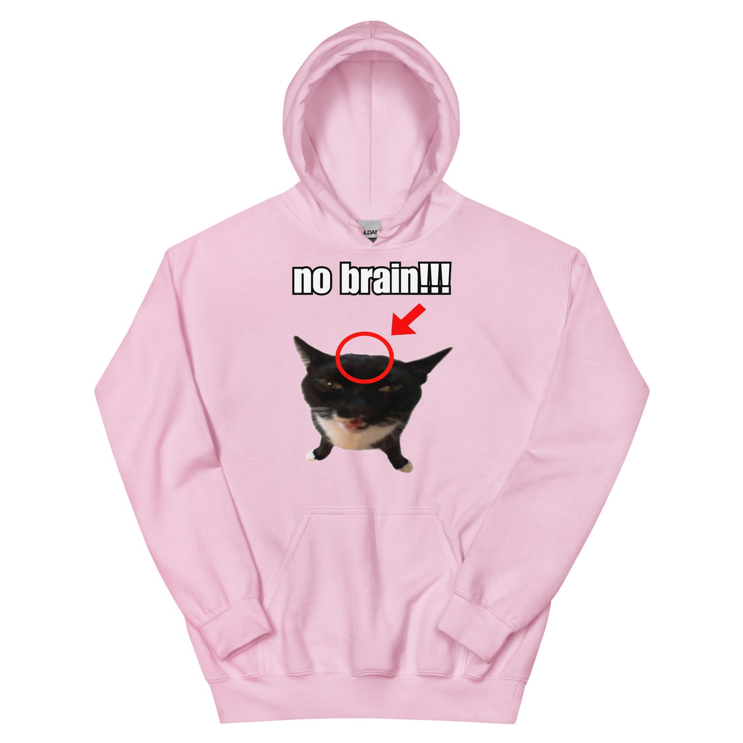 No brain cat Hoodie