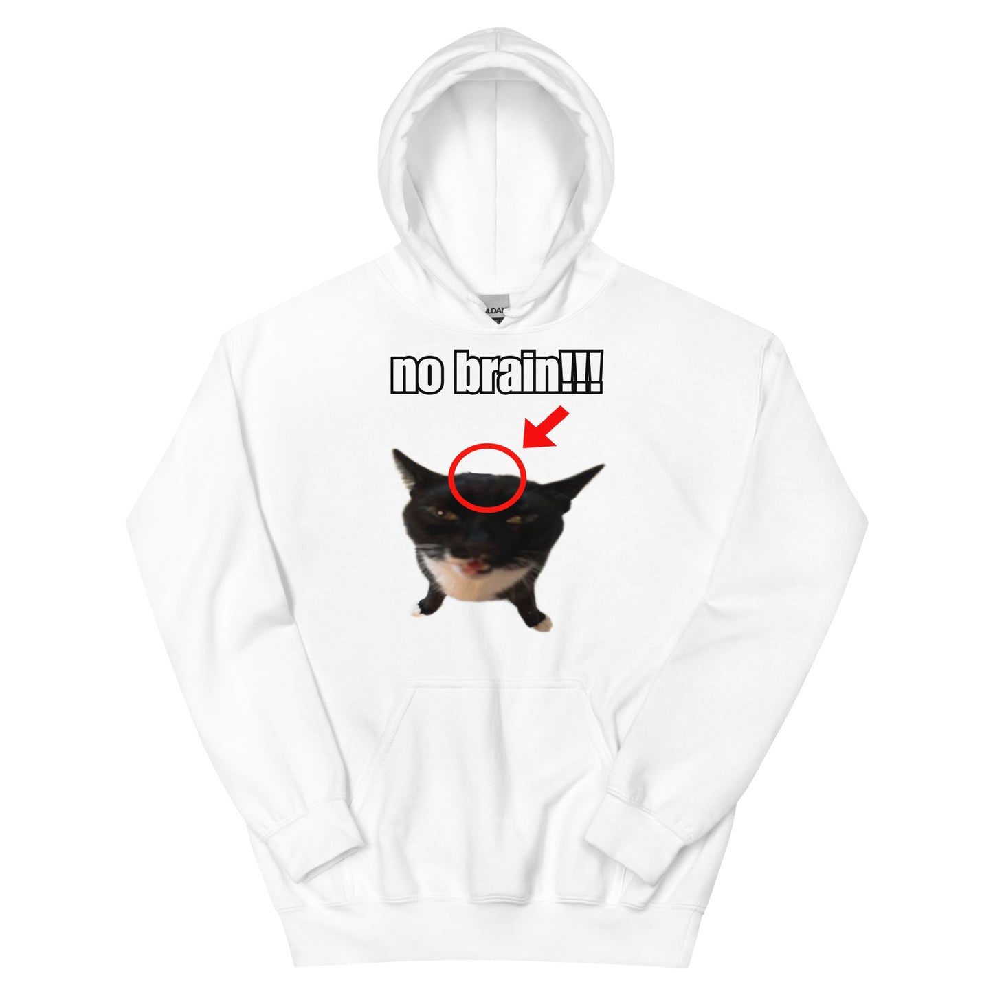 No brain cat Hoodie