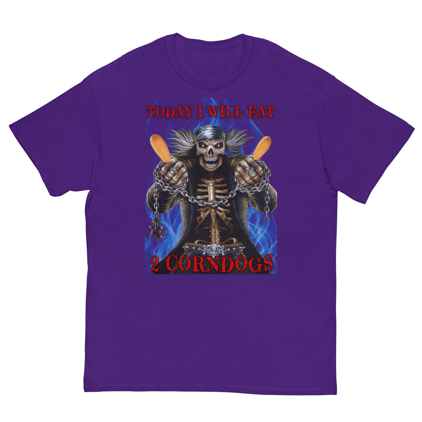 2 CORNDOGS Skeleton Cringey Tee